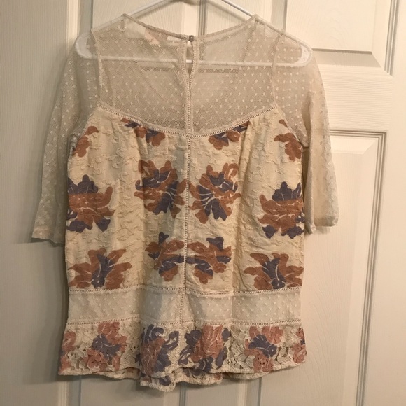 Anthropologie Meadow Rue Embroidered Blouse - Picture 5 of 5